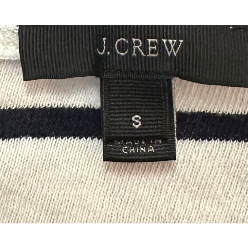 J. Crew Deck Striped Boatneck Shirt Navy White E1143 Size S - Picture 10 of 12